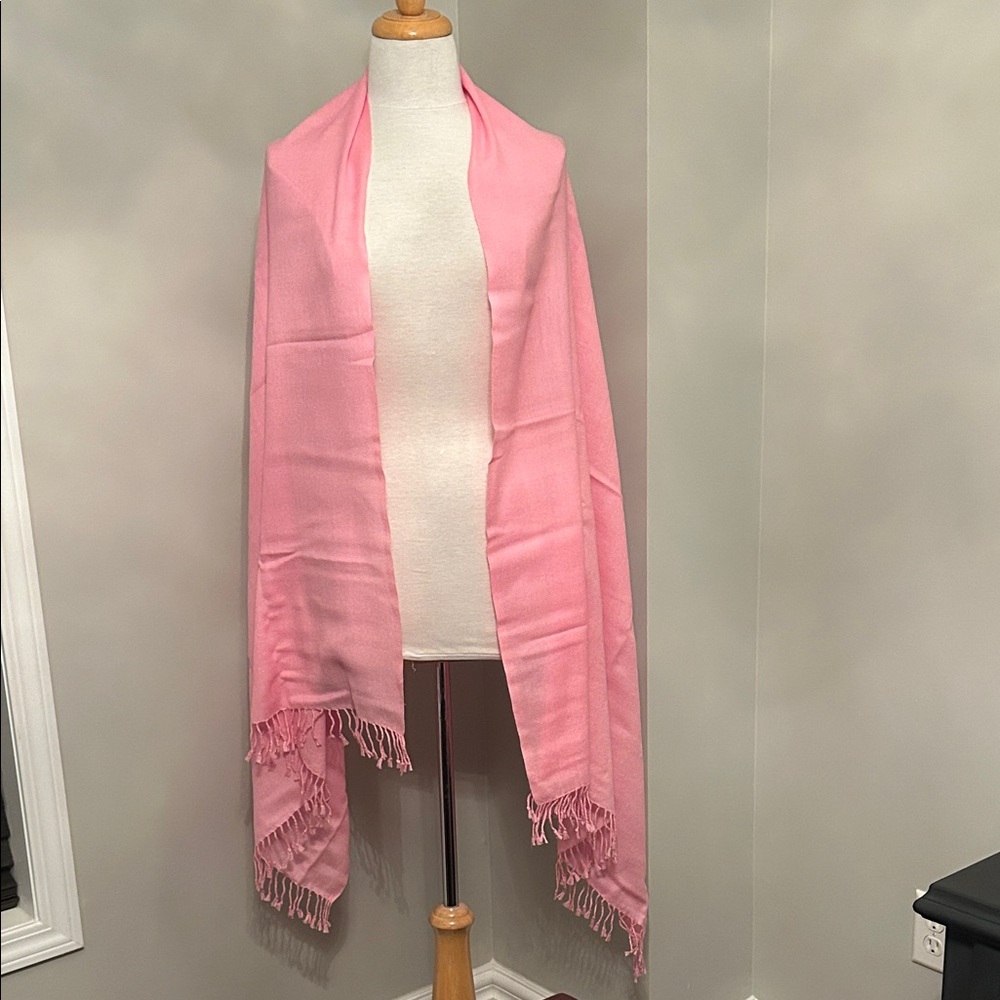 Elegant Pink Shawl Wrap